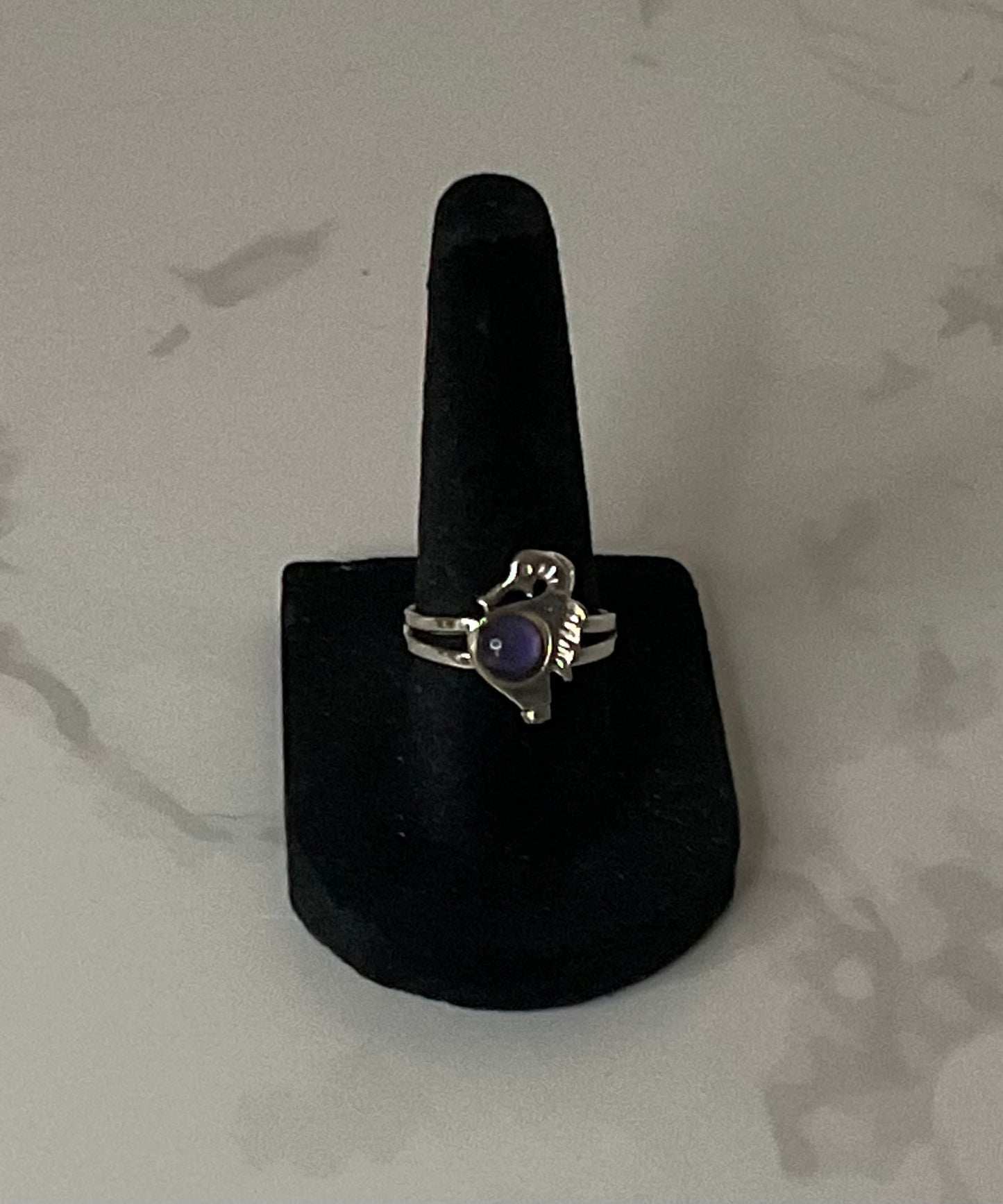 Vintage Silver Sizable Starfish Mood Ring