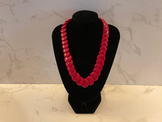Napier Bold Red Graduated Necklace