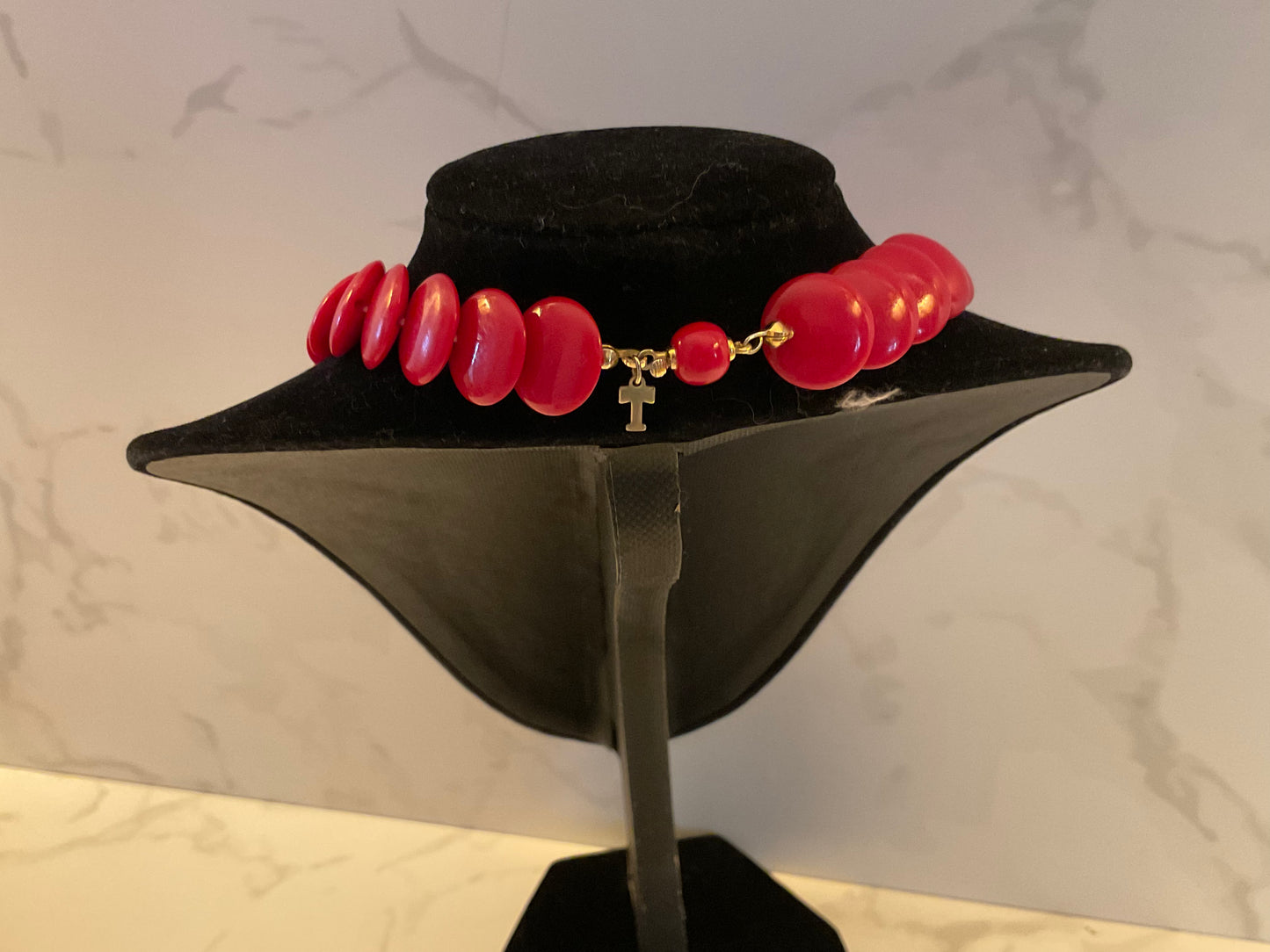 Napier Bold Red Graduated Necklace