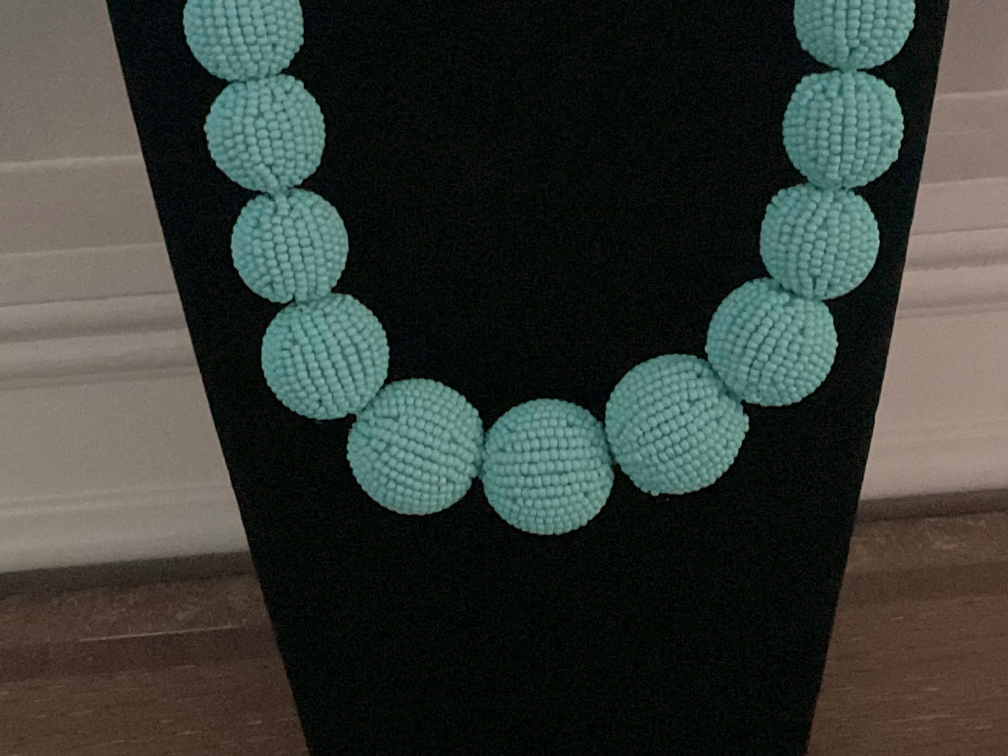 J. Crew Blue Turquoise Chunky Ball Bead Necklace