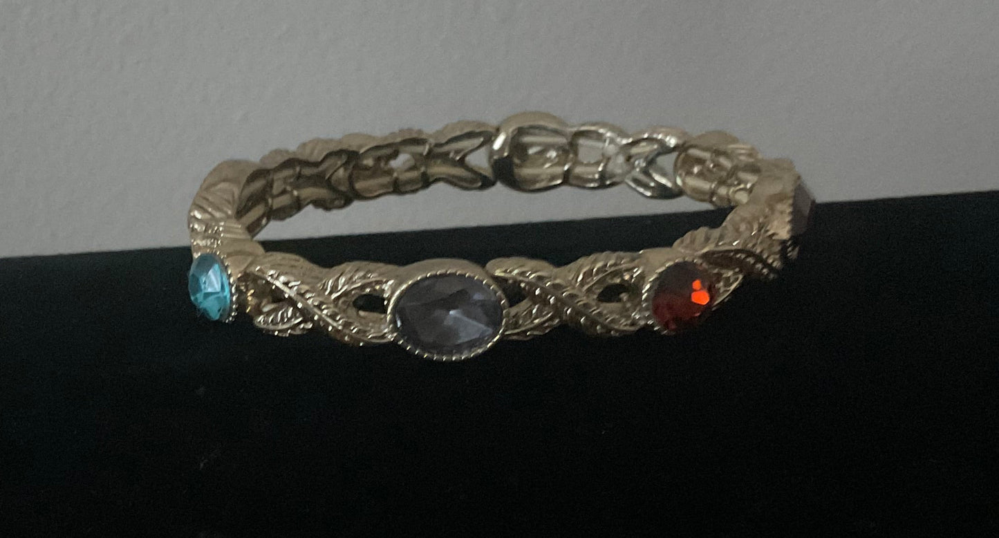 Vintage Jeweled Goldtone Bracelet