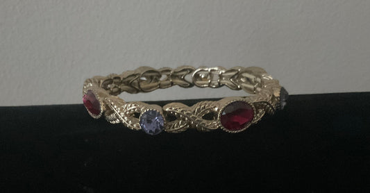 Vintage Jeweled Goldtone Bracelet