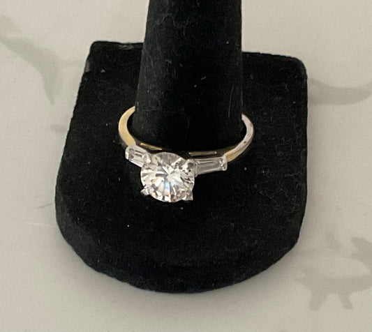 Diamonique Round 1 Carat Solitaire Ring